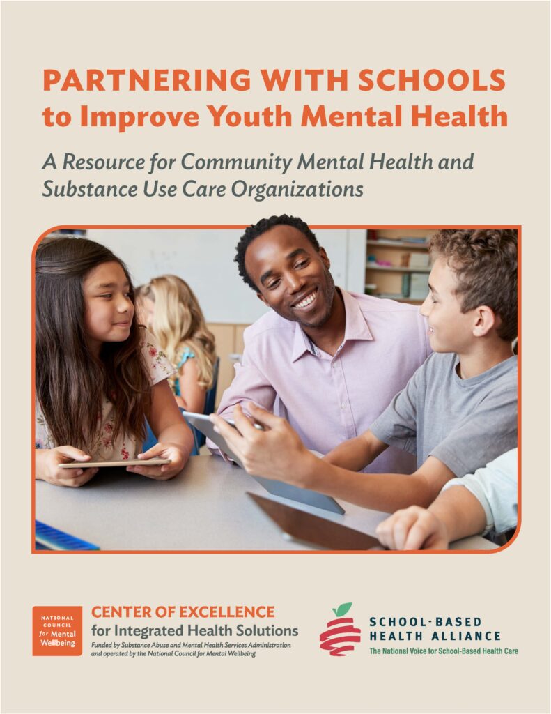 Cover of the report Partnering with Schools to Improve Youth Mental Health