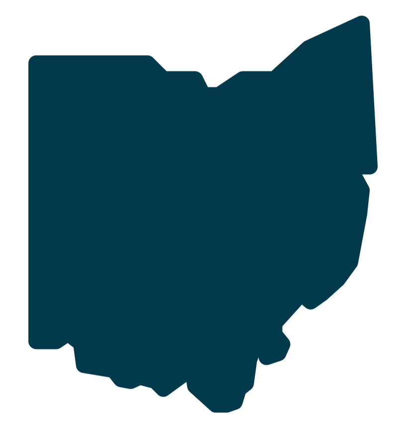 Silhouette of the state of Ohio