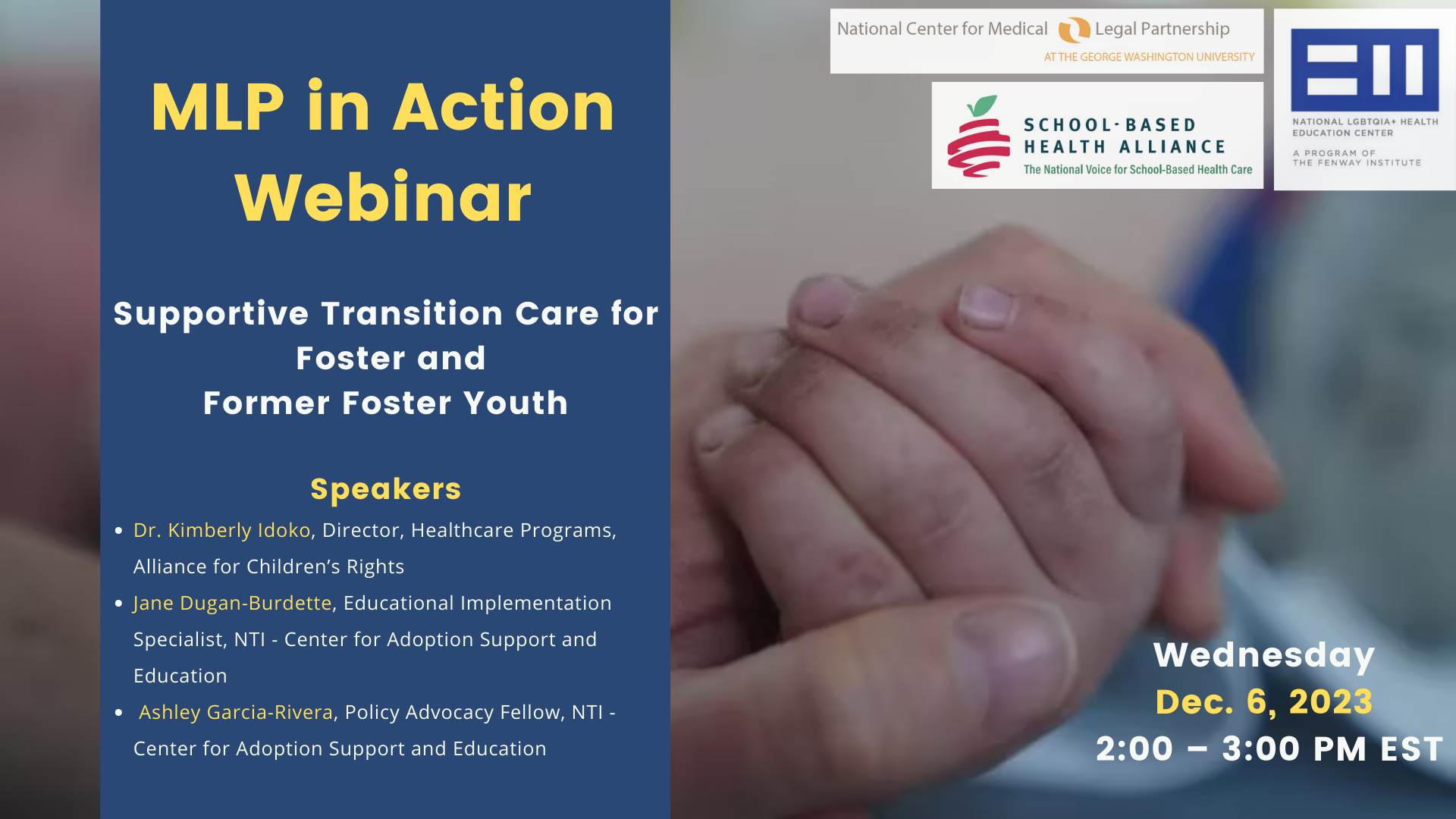 Upcoming Webinar: Supportive Transition Care for Foster and Former Foster Youth