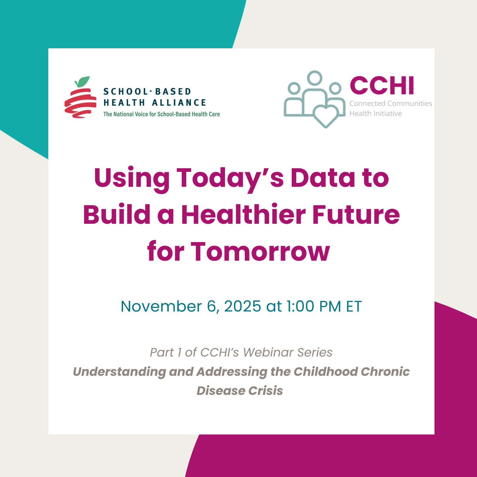 Using Today’s Data to Build a Healthier Future for Tomorrow